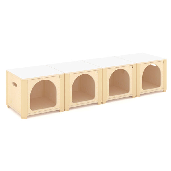4pcs Kids Cube Storage Treasure Boxes