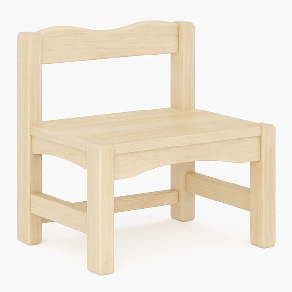 Light Natural Wood Kids Chair