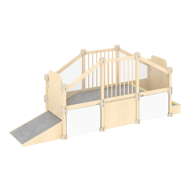 Toddler Climbing Tunnel and Slide Playset