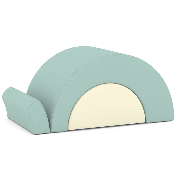 Geometric Sofa Sky Blue